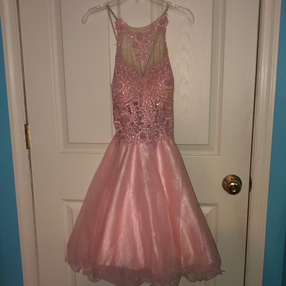 Only worn once pink dama quince dress!!